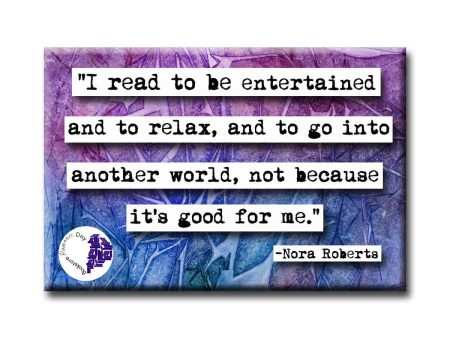 Bookstore Romance Day Nora Roberts Quote Magnet Online now