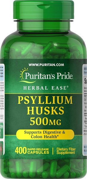 Psyllium Husks  500 mg 400 Rapid Release Capsules For Discount