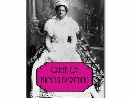 Queen of Fucking Everything Postcard Cheap