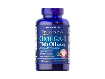 Omega-3 Fish Oil 1200 mg (360 mg Active Omega-3) 100 softgel Fashion