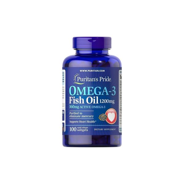 Omega-3 Fish Oil 1200 mg (360 mg Active Omega-3) 100 softgel Fashion