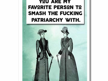 Smash The Patriarchy Card Greeting Card NSFW Online