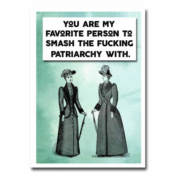 Smash The Patriarchy Card Greeting Card NSFW Online