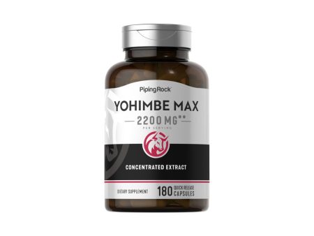 Yohimbe Max 2200 mg 180 Quick Release Capsules on Sale