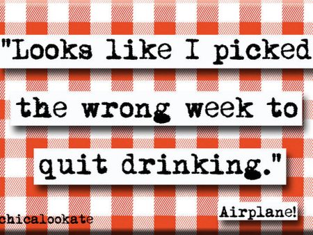 Airplane Picked the Wrong Week Quote Refrigerator Magnet (no.582) Online now