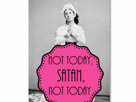 One Not Today Satan NSFW Postcard Sale