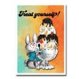 Treat Yourself Blank Greeting Card Online Sale