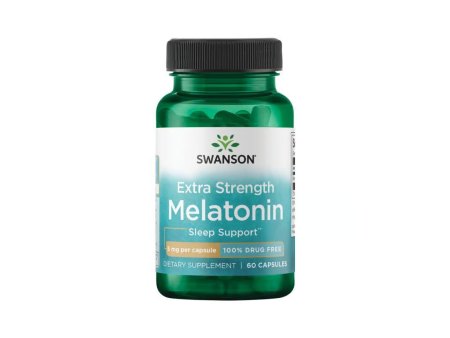 Extra Strength Melatonin 5 mg 60 Capsules - 100% Drug Free Online Hot Sale