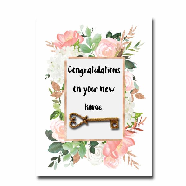 Congratulations on Your New Home Blank Greeting Card on Sale