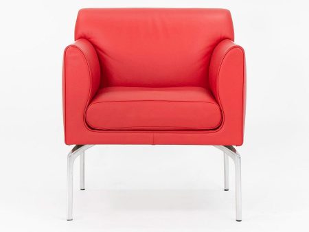 2006 Eospiti Armchair by Luciano Pagani and Angelo Perversi for Poltrona Frau in Red Leather Supply