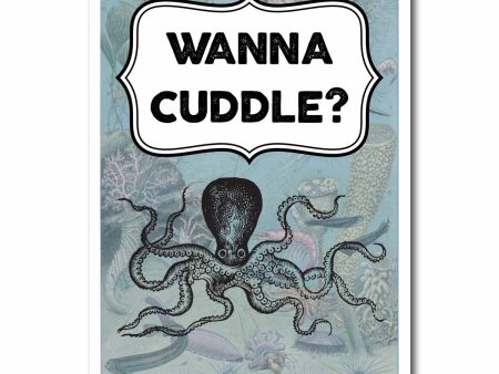 Wanna Cuddle? Blank Greeting Card Online Hot Sale