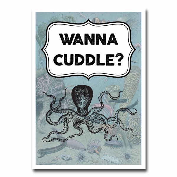 Wanna Cuddle? Blank Greeting Card Online Hot Sale