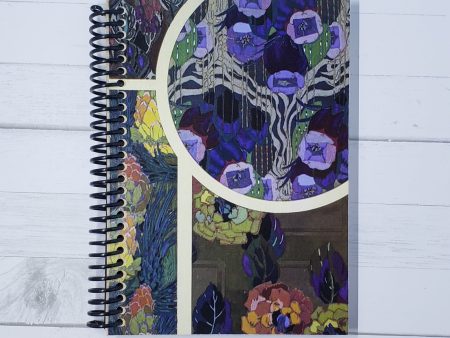 Dreamy Blue Flora Blank 5x7 Notebook Online Hot Sale