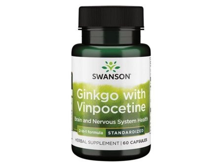 Ginkgo with Vinpocetine - 60 capsules Hot on Sale