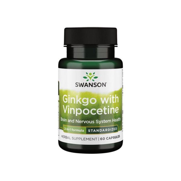 Ginkgo with Vinpocetine - 60 capsules Hot on Sale