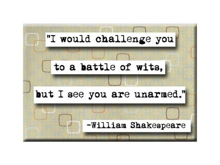 William Shakespeare Quote Magnet (no.174) Online now