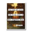 George Eliot Our Dead Quote Blank Greeting Card For Cheap