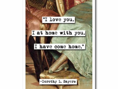 Dorothy Sayer I Love You Quote Blank Greeting Card Discount