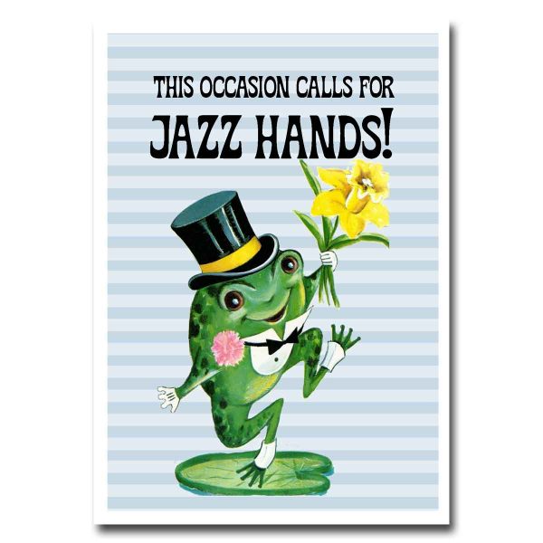 Jazz Hands Congratulations Blank Greeting Card For Discount