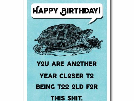 Too Old Birthday Card Greeting Card NSFW Cheap