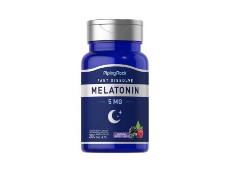 Melatonin 5 mg 200 Fast Dissolve Tablets berry flavor on Sale