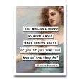 Eleanor Roosevelt Worry Quote Blank Greeting Card Fashion