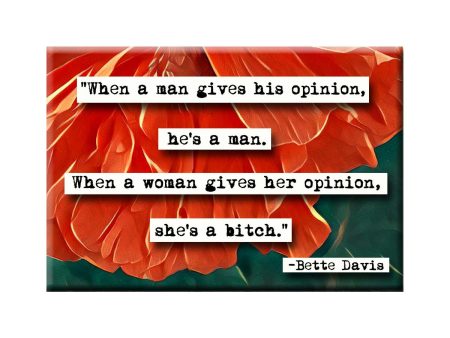 When a Woman Gives her Opinion Refrigerator Magnet (no.268) Online Hot Sale