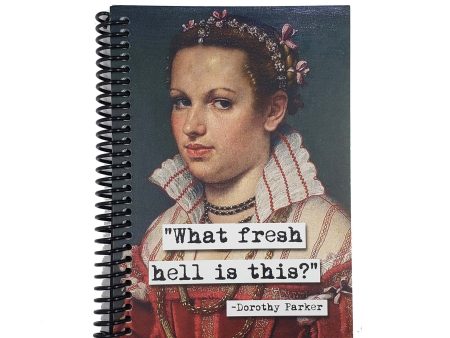 Dorothy Parker Fresh Hell Quote 5x7 Notebook Online Sale