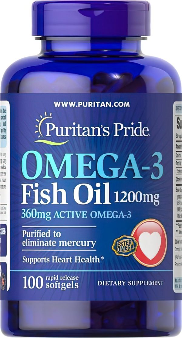 Omega-3 Fish Oil 1200 mg (360 mg Active Omega-3) 100 softgel Fashion