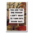 Shark Bait Blank Greeting Card Online now