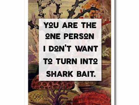 Shark Bait Blank Greeting Card Online now