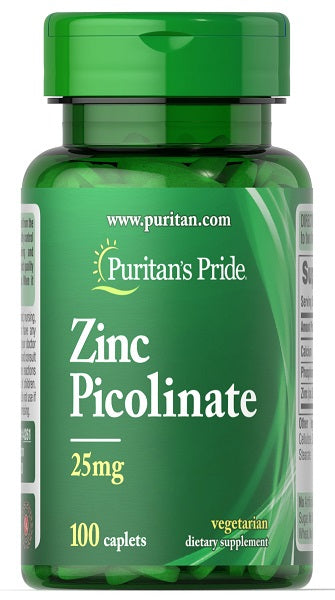 Zinc Picolinate 25mg 100 Caplets Discount