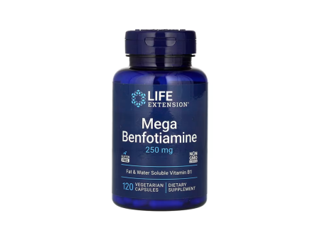 Mega Benfotiamine 250 mg 120 Vegetarian Capsules Hot on Sale