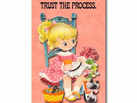 Trust the Process Postcard For Cheap