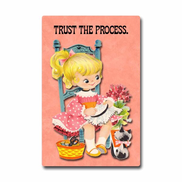 Trust the Process Postcard For Cheap