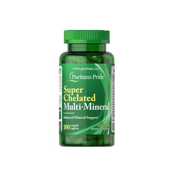 Super Chelated Multi-Mineral with Zinc 100 Coated Caplets Sale