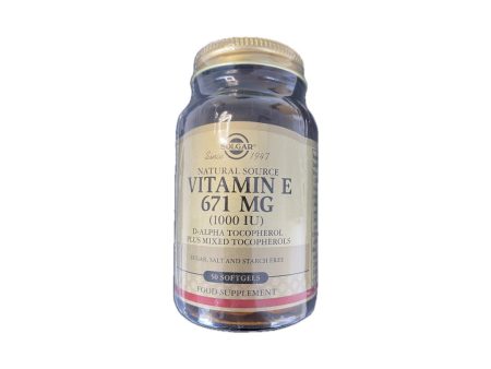 Vitamin E 671 mg (1000 IU) 50 Softgels Online now