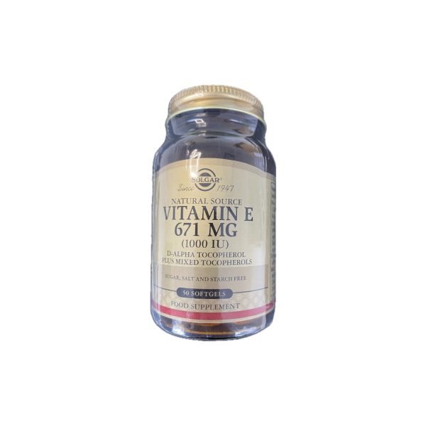 Vitamin E 671 mg (1000 IU) 50 Softgels Online now