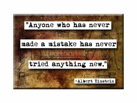 Albert Einstein Mistakes Quote Magnet Online Hot Sale