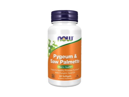 Pygeum 50 mg & Saw Palmetto 160 mg Extracts 60 Softgels Online now