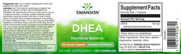 DHEA - 50 mg 120 capsules Online Sale