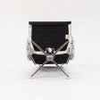 1960s Aluminum Group Lounge Chair and Ottoman, EA125 and EA124 by Charles and Ray Eames for Herman Miller in Black Fabric Online Hot Sale