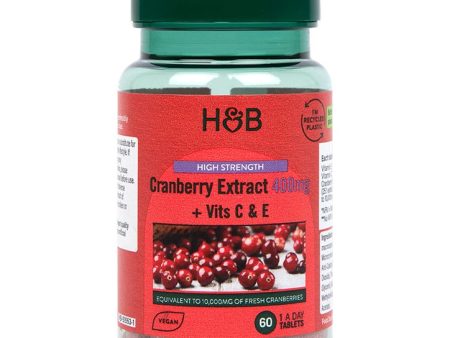 Holland & Barrett High Strength Cranberry Extract 400mg 60 Tablets Online