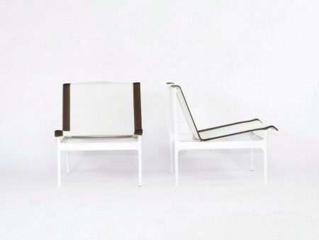 1973 Pair of Richard Schultz for Knoll 1966 Series Rare Armless Lounge Chairs Discount