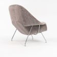 2023 Full Size Womb Chair, Model 70L by Eero Saarinen for Knoll in Two Tone Velvet   Mohair Fabric Sale