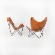 1950s Butterfly Chairs By Jorge Ferrari-Hardoy, Antonio Bonet, And Juan Kurchan For Knoll in Cognac Leather For Cheap