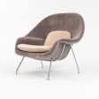 2023 Full Size Womb Chair, Model 70L by Eero Saarinen for Knoll in Two Tone Velvet   Mohair Fabric Sale