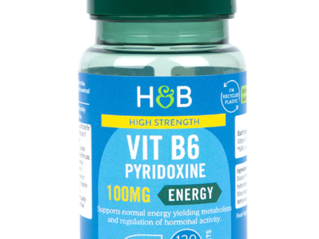 Holland & Barrett High Strength Vitamin B6 + Pyridoxine 100mg 120 Tablets on Sale