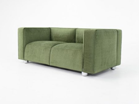 2020 Compact Two Seater Sofa by Edward Barber and Jay Osgerby for Knoll in Green Fabric Online Sale