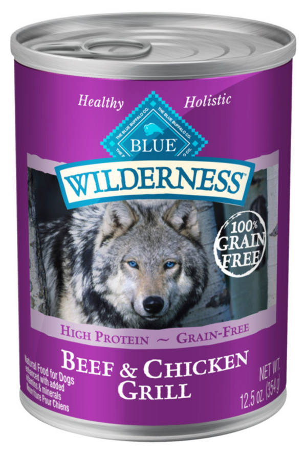 Blue Buffalo Wilderness High-Protein Grain-Free Beef & Chicken Grill Adult Canned Dog Food Online Hot Sale